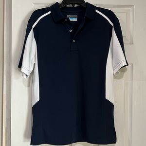 PGA TOUR Men's Airflux Solid Mesh Short Sleeve Golf Polo Shirt